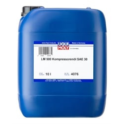 LIQUI MOLY LM 500 Kompressorenöl SAE 30 10l 4076 (Das aktuelle Sicherheitsdatenblatt finden Sie im Internet unter www.maedler.de in der Produktkategorie), Produktphoto