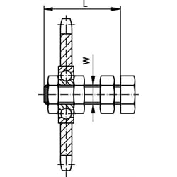 Kettenrad-Satz 12 B-1 3/4" x 7/16" Z=15, Technische Zeichnung