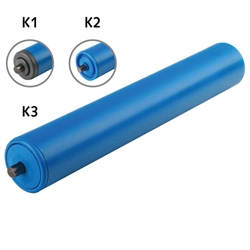 Tragrolle K3 Kunststoff blau Ø=50mm RL=500mm EL=506mm AL=526mm Federachse, Produktphoto