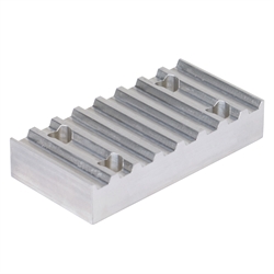 Klemmplatte aus Aluminium für Zahnriemen Profil AT5 Riemenbreite 10mm , Produktphoto